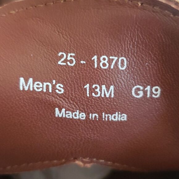 Johnston & Murphy Chukka Boot Mens 13 Copeland Tan Oiled Leather Full Grain